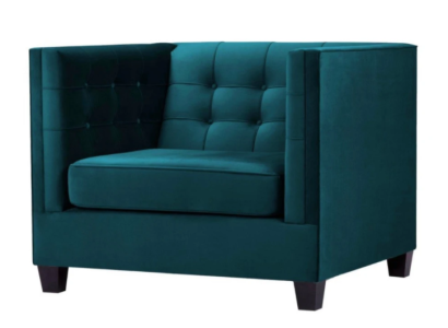 Armchair Chesterfield Textile Fabric Sea Green Creative Furniture new Living room